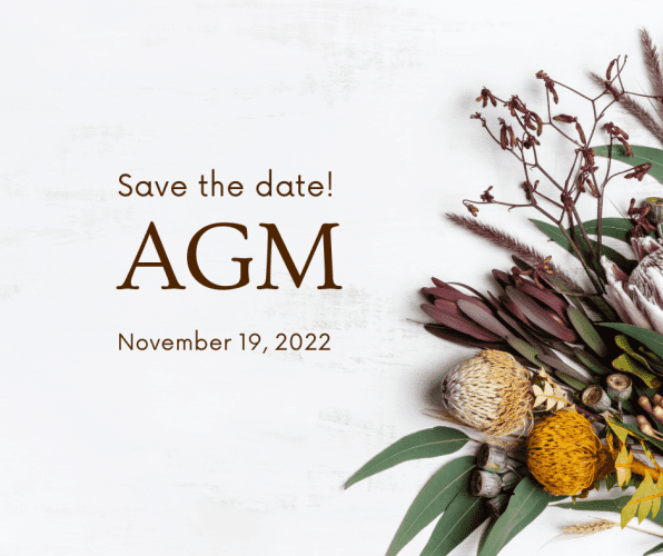 Save the date for the AGM