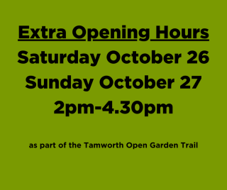 🌿 Extra Nursery Opening Hours – Tamworth Open Garden Trail 🌿