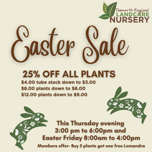 Easter Sale at the Nursery